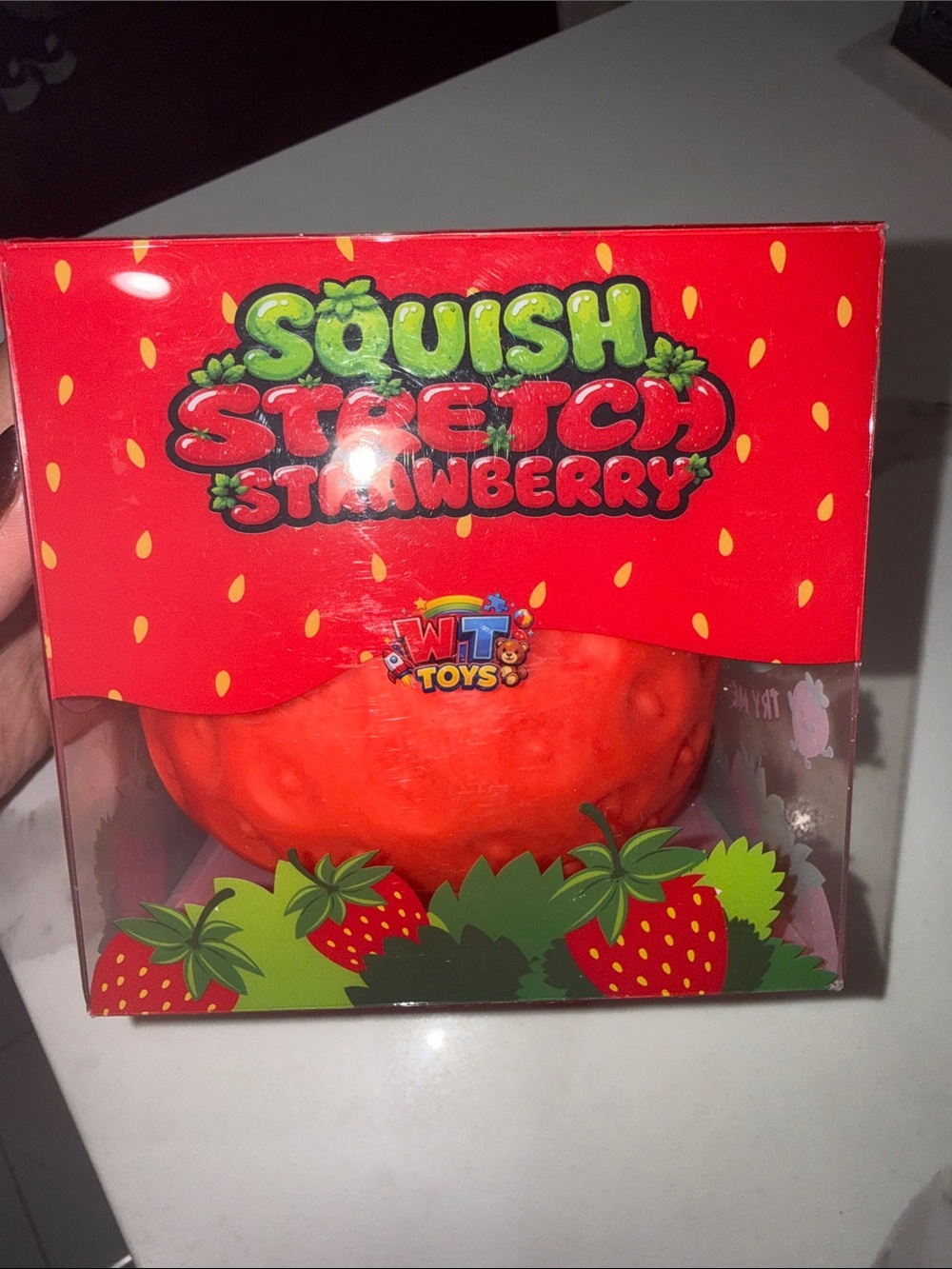 Squish Stretch Strawberry Plush - Red Strawberry Squishy